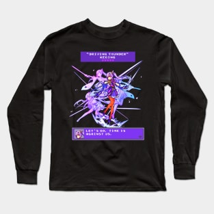 Genshin Impact Keqing Retro RPG Long Sleeve T-Shirt